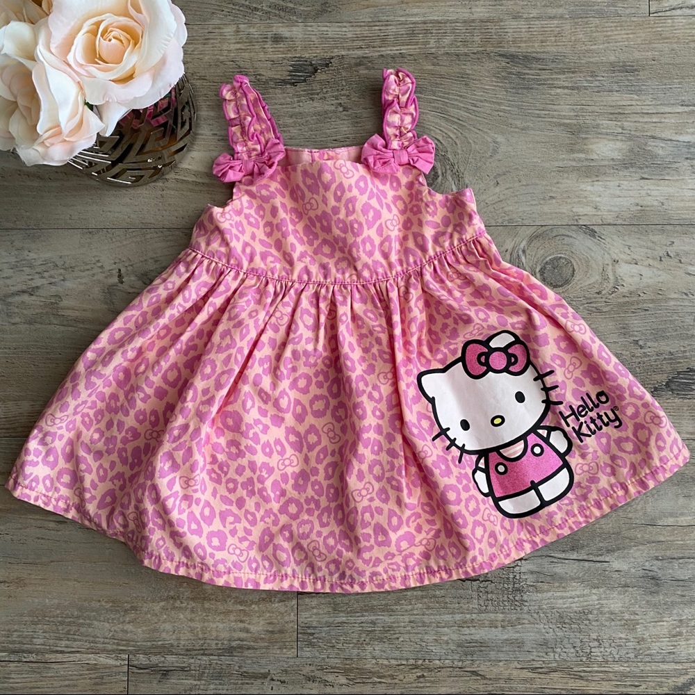 Baby girl Hello Kitty Animal Print Dress 3-6 mo